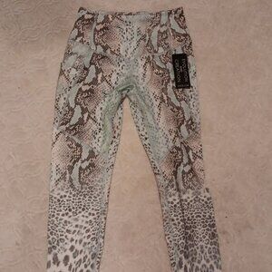 NWY - EVOLUTION AND CREATION 7/8 LEGGINGS SNAKE PRINT HIGH WAIST sz M